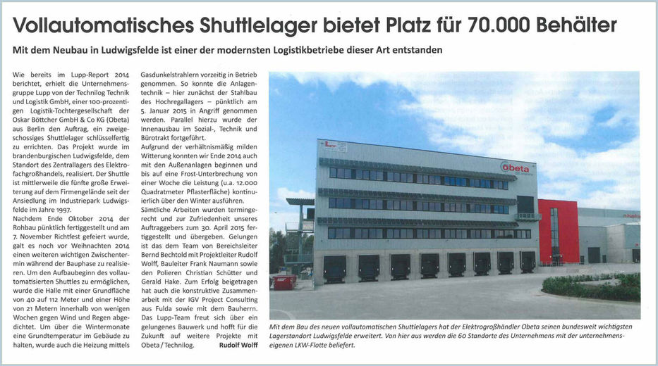 Obeta / Technilog - Logistikgebäude in Ludwigsfelde